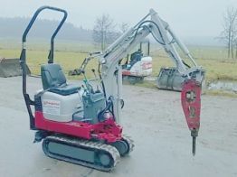 Weingärtner Baumaschinen – Kompaktbagger mit Presslufthammeraufsatz