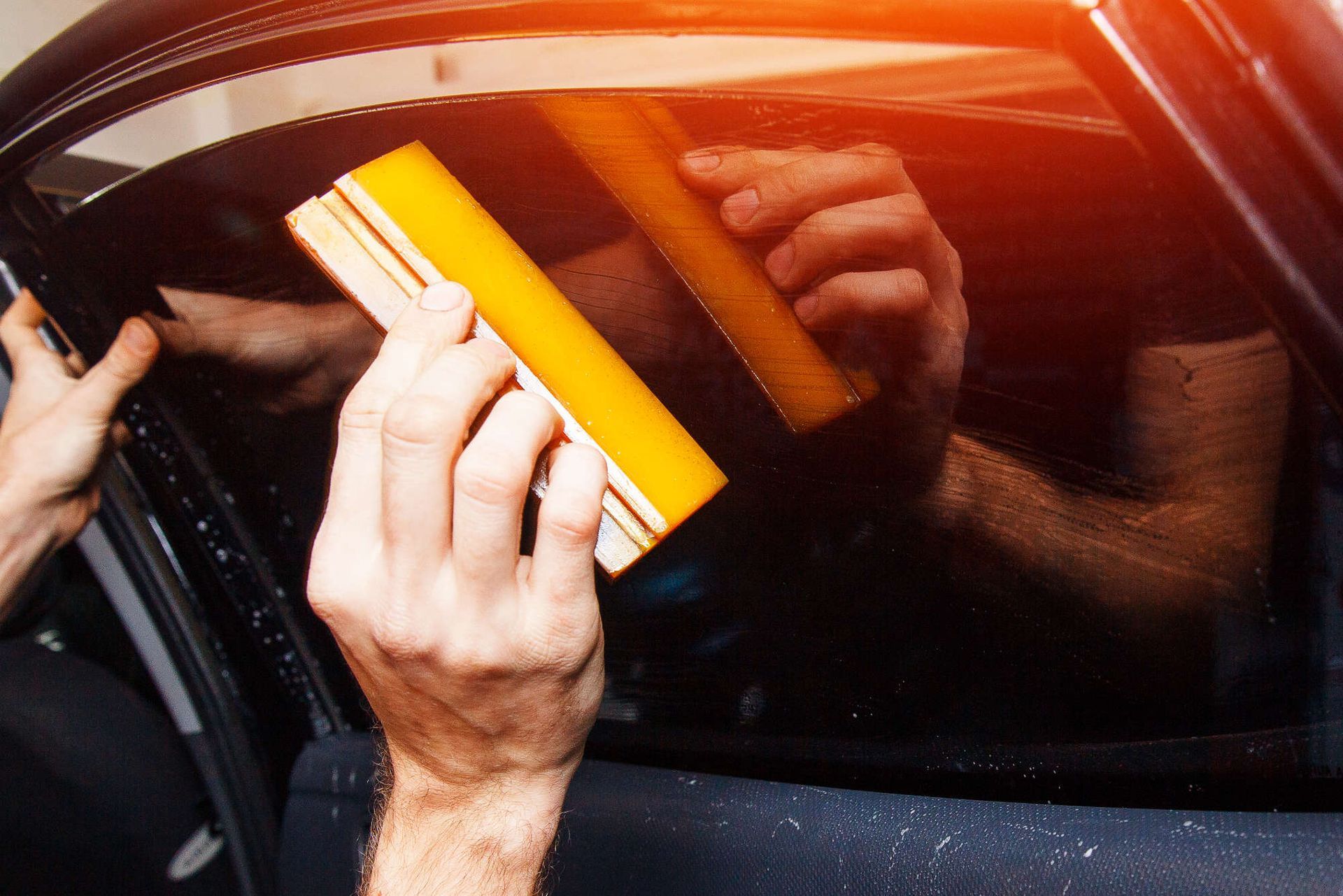 Foto: Auto Scheibenfolierung mit Tönung