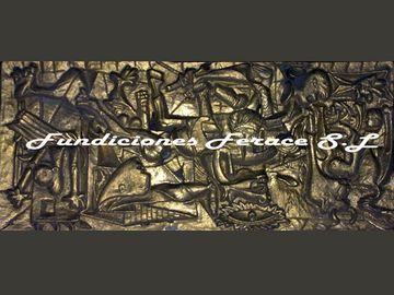 Una imagen de una escultura con las palabras fundiciones ferace sl en ella.
