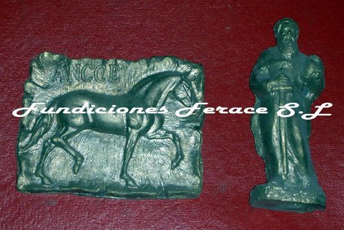 Piezas de fundido artístico.