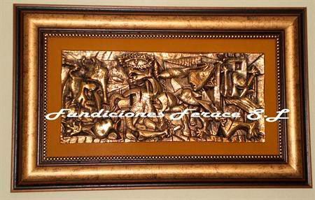 Una imagen de un cuadro en un marco dorado