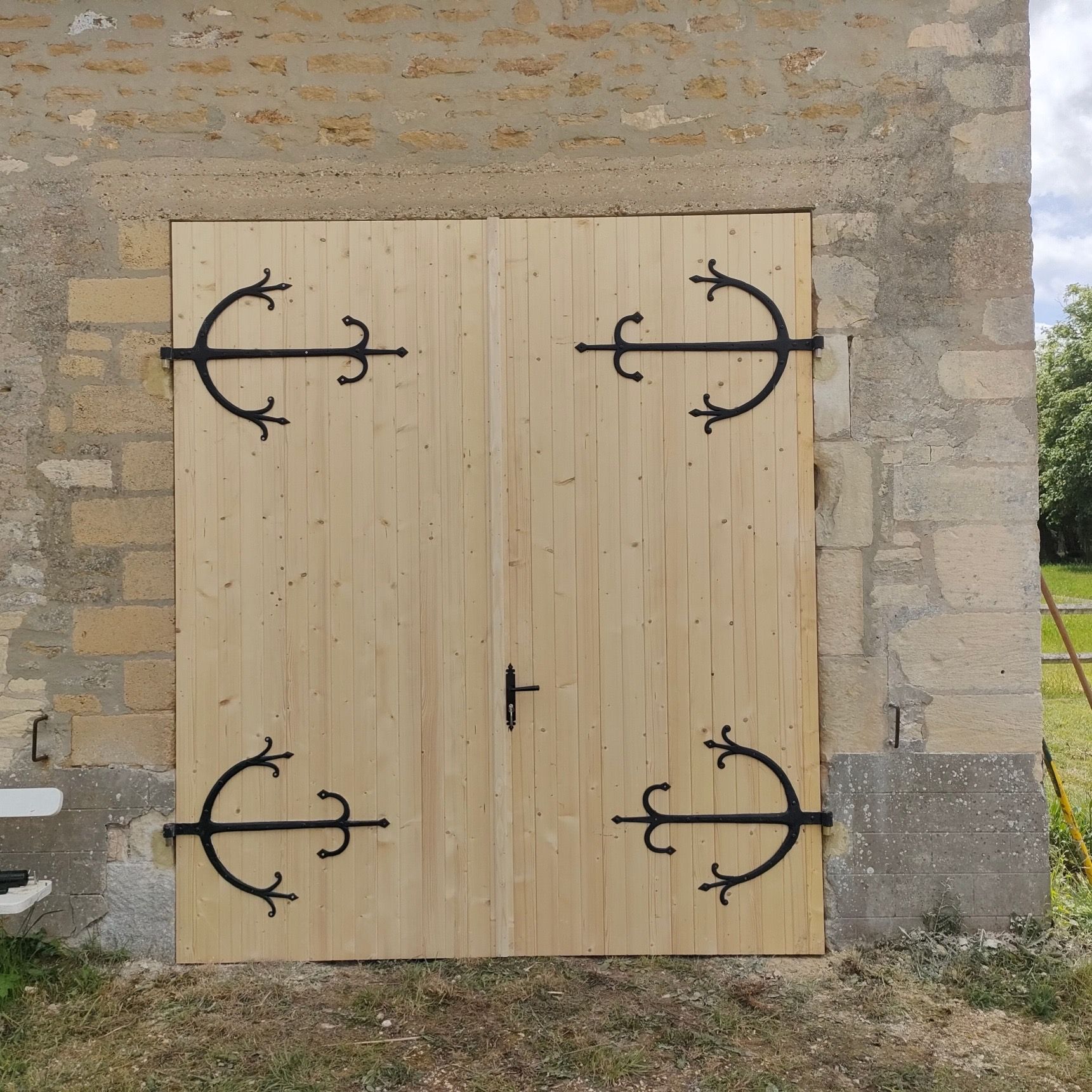 Volet en bois clair