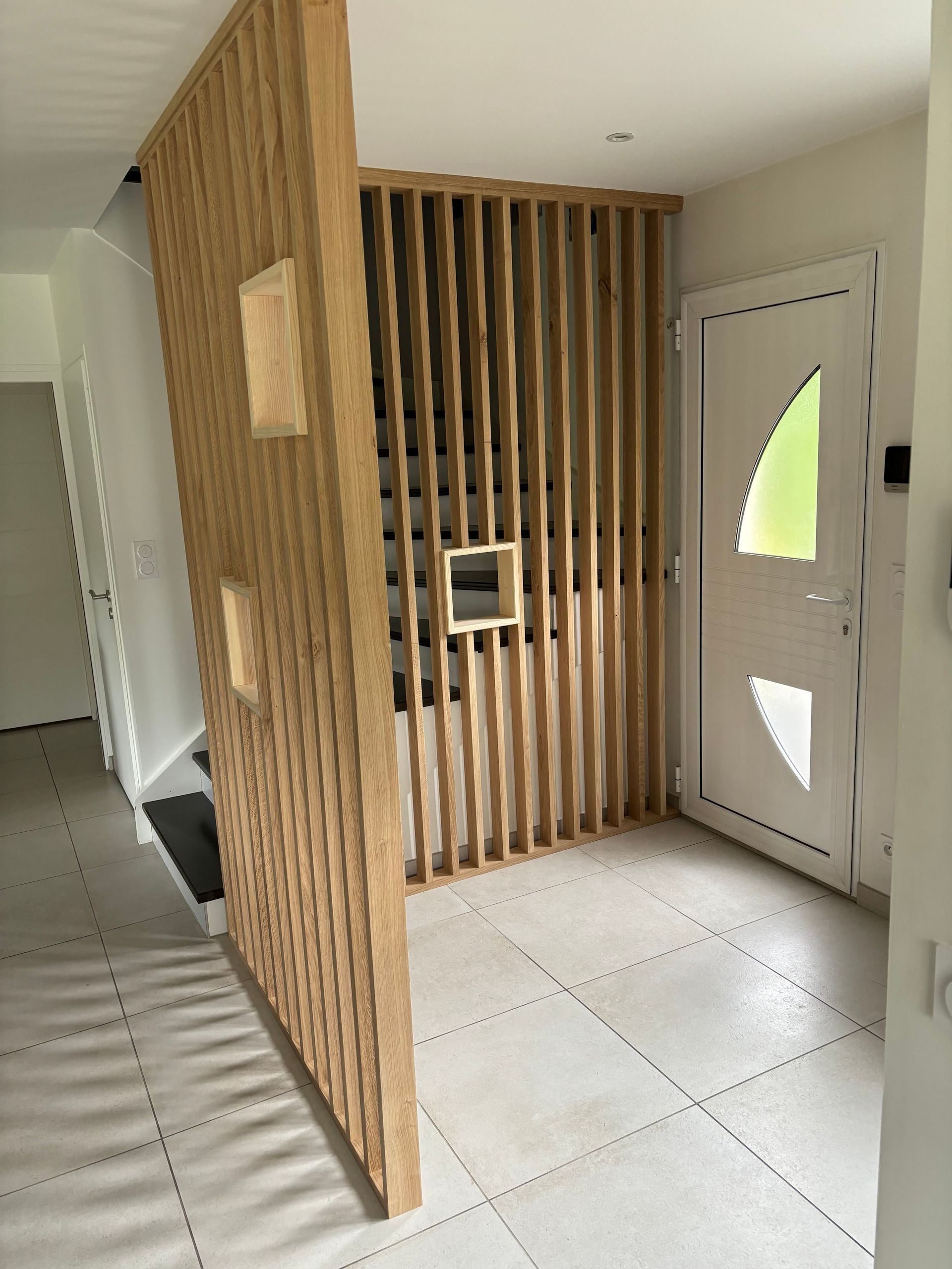 Claustra dans l'entrée d'une maison