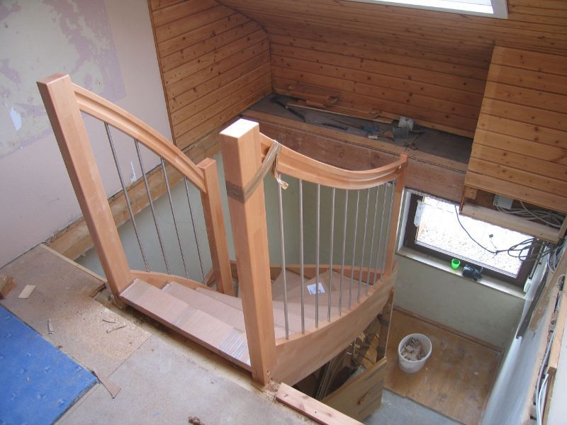 Treppe wird eingebaut