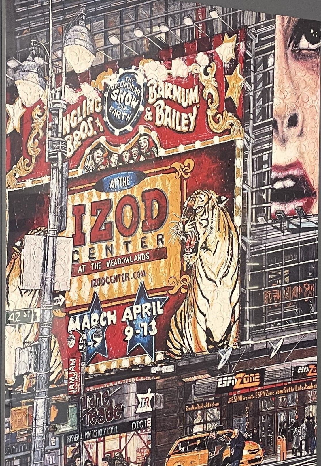 Illustration avec un tigre