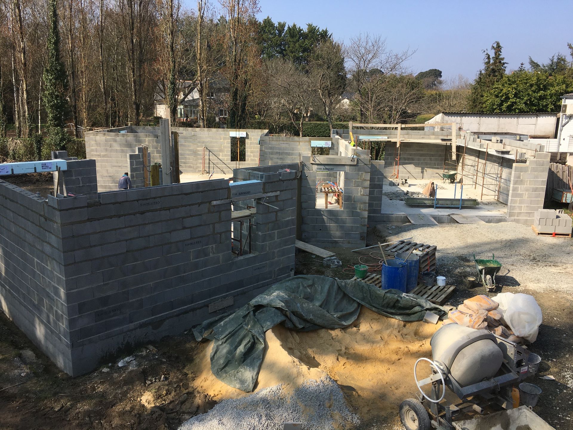 Construction d'une maison