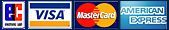 Icons EC, Visa, MasterCard, American Express