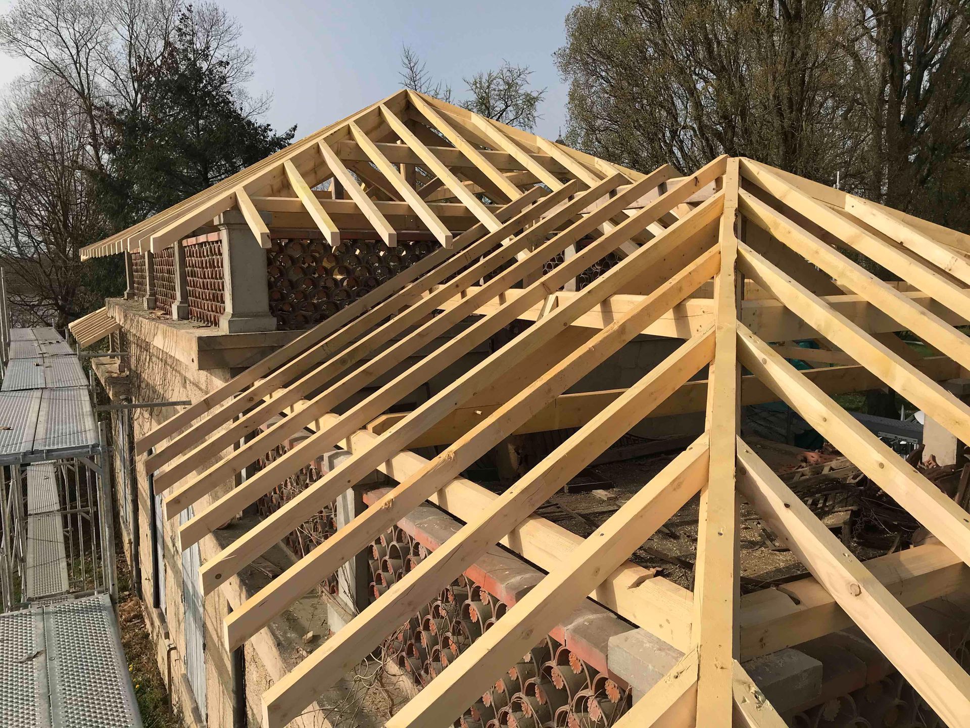 Charpente taillée sur mesure