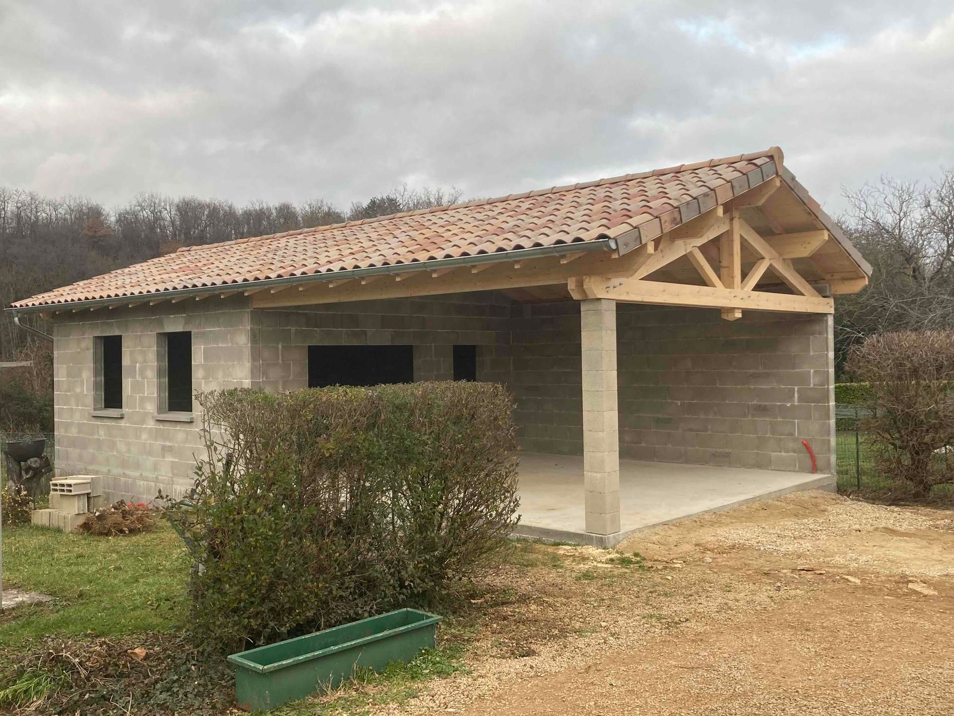 Charpente bois et couverture