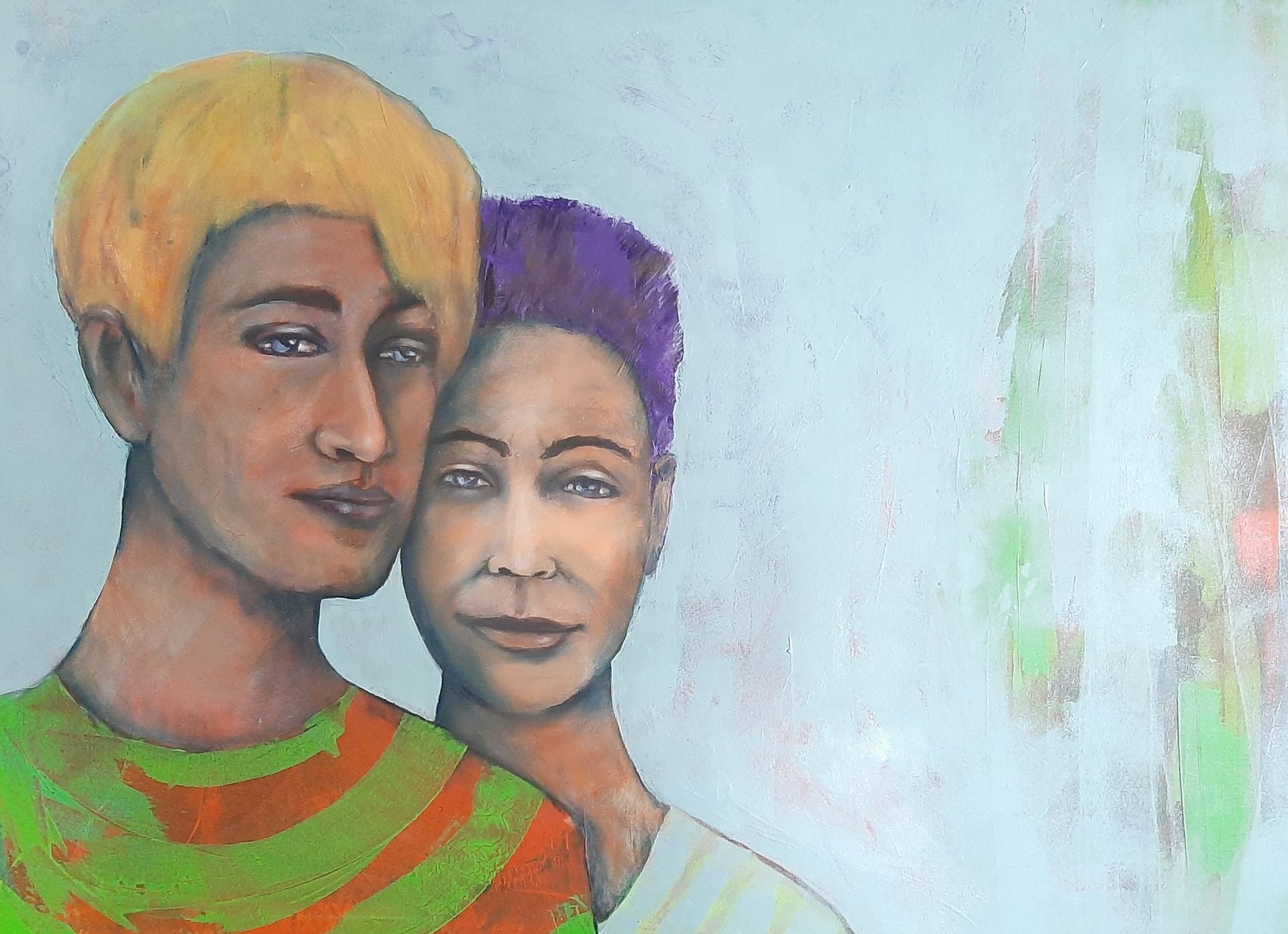 Gemeinsam70x100 Acryl auf Leinwand