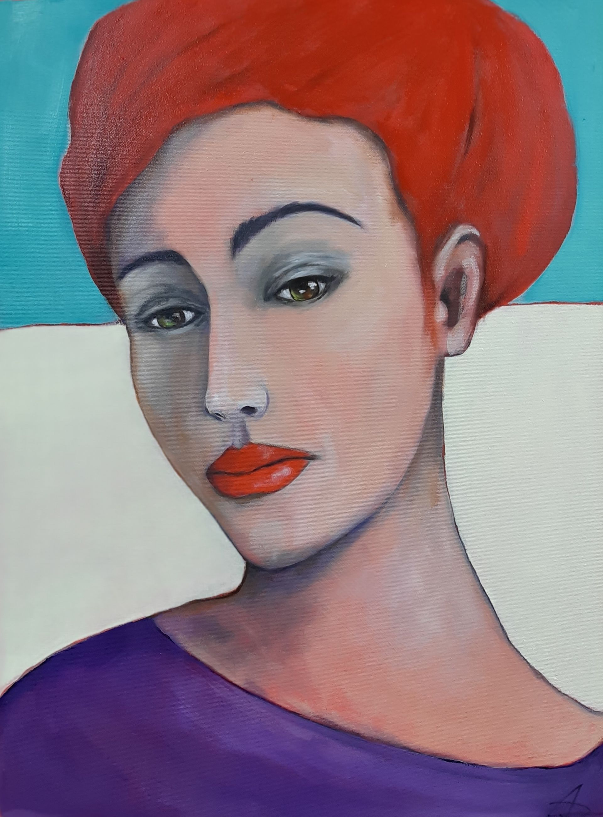 o.T. 50x70 Acryl auf Leinwand