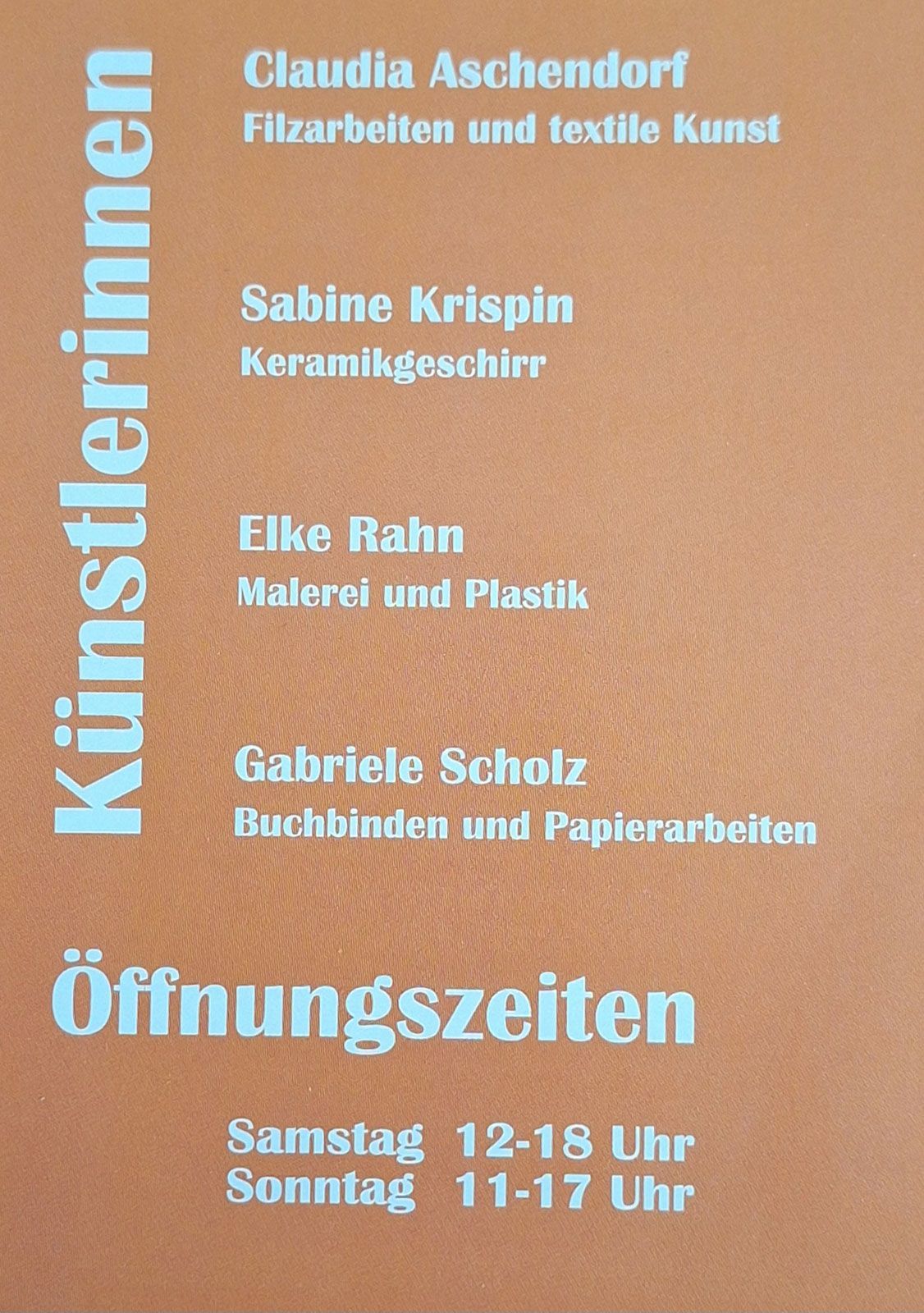Tag der offenen Tür Künstler-Werkstatt 18. und 19.04.2026