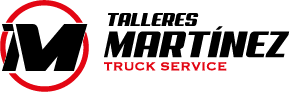 Logotipo para Taller Martínez Truck Service, que presenta una 