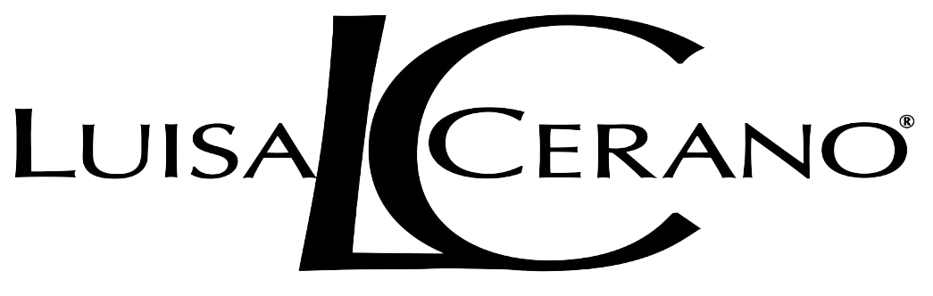 Luisa Cerano-Logo mit überlappendem „LC“ und dem Markennamen.
