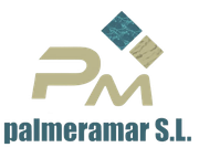 Se muestra un logotipo de Palmeramar SL sobre un fondo blanco.