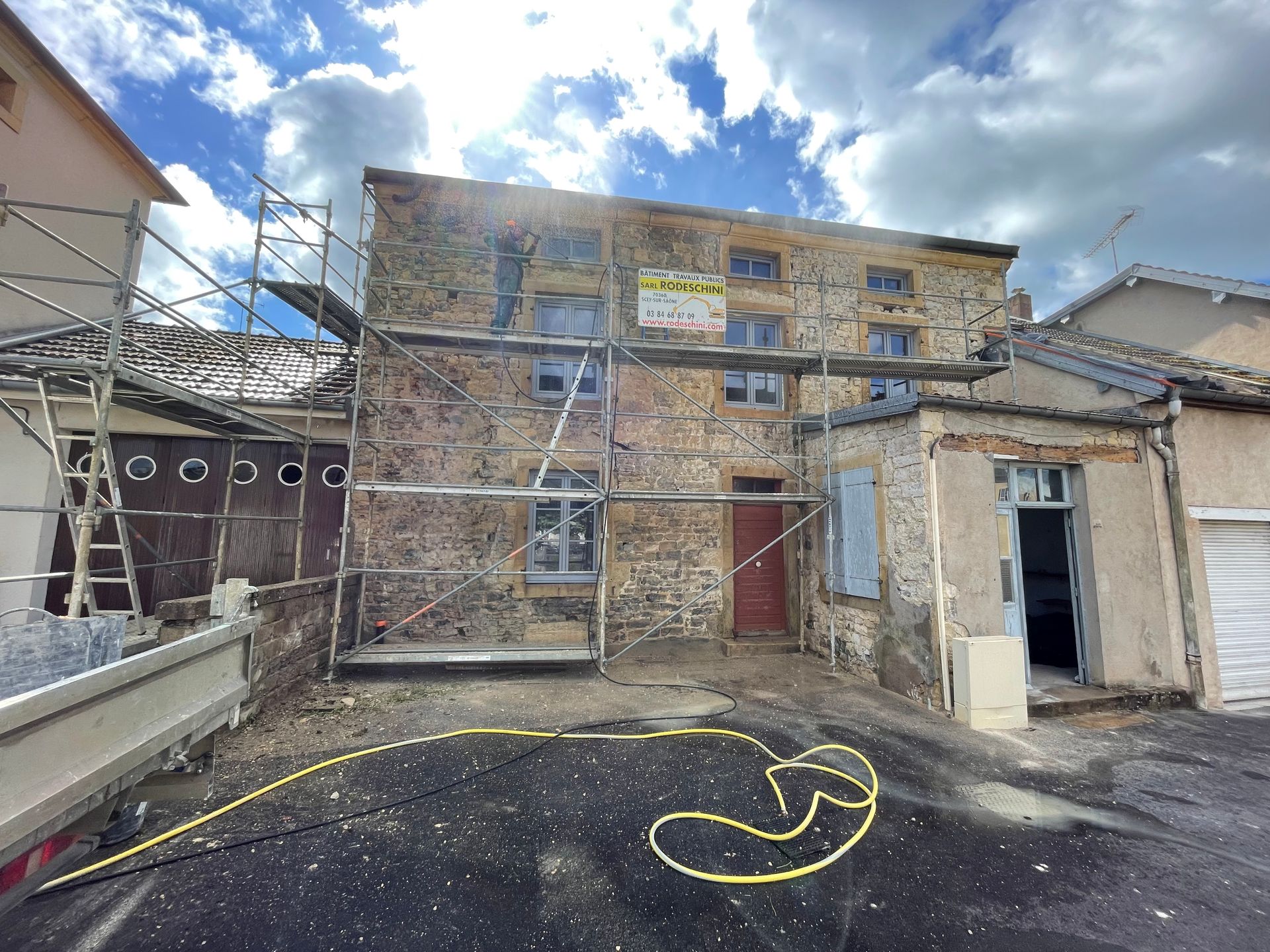 Façade en rénovation