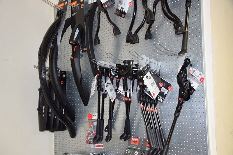 Fahrradständer und Kotflügel zum Austausch