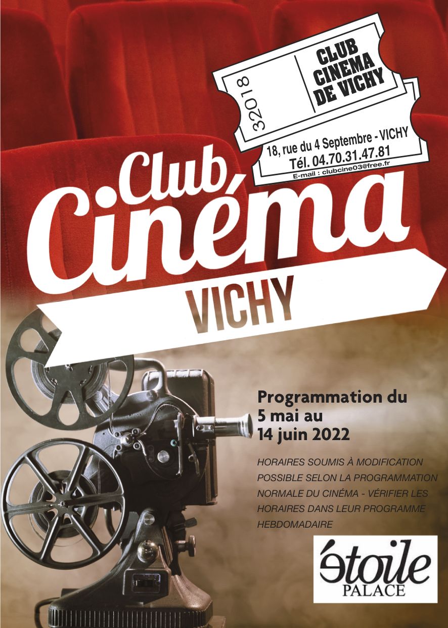 CLub cinema de Vichy - Création et impression flyer