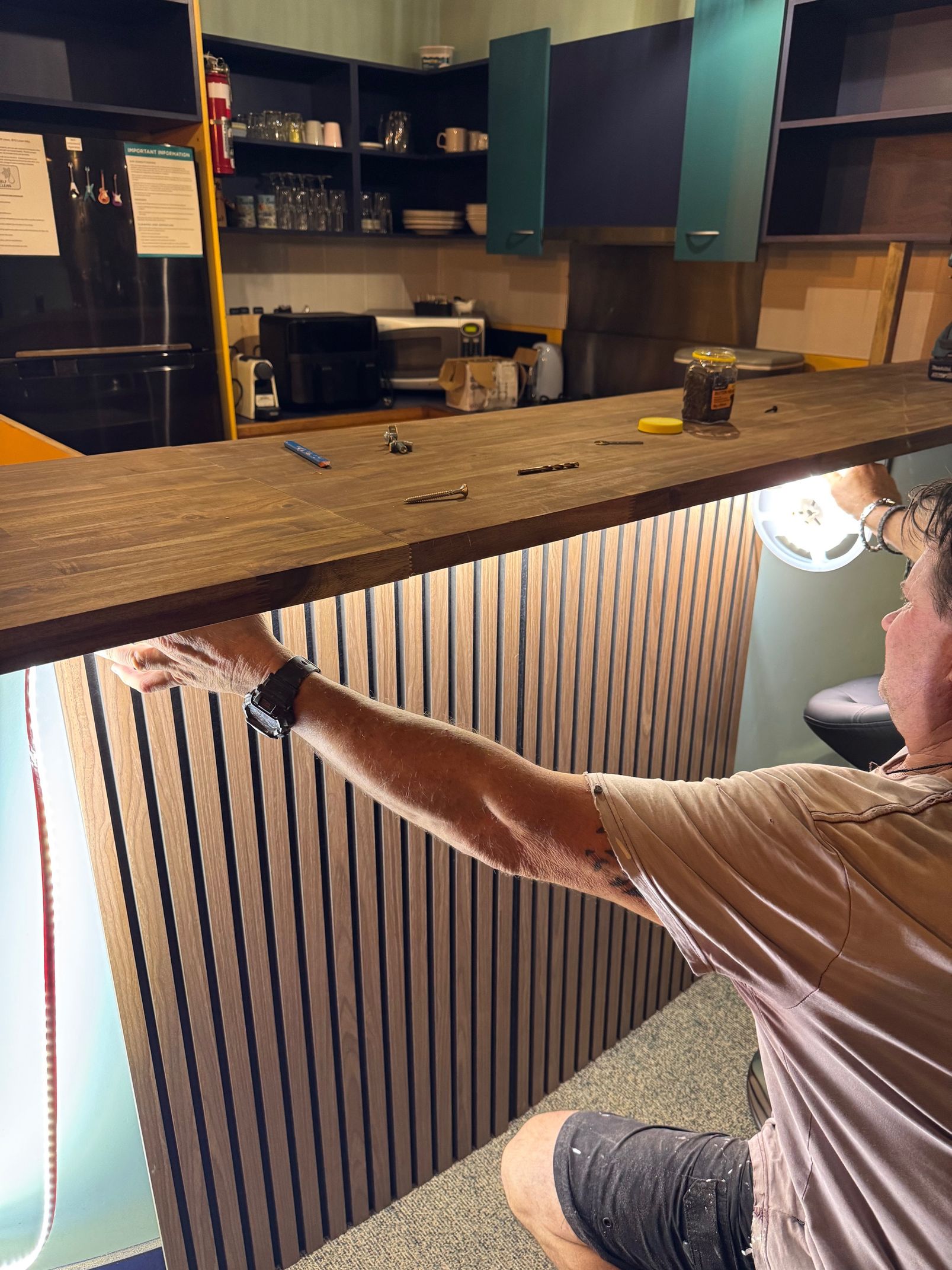 Installing Bar Light