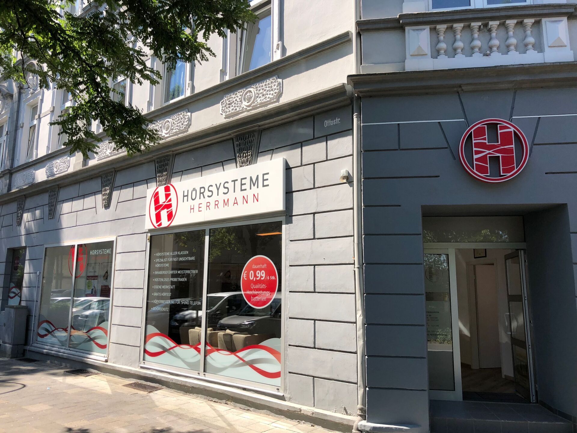 Geschäftsbeschriftung