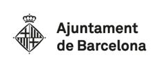 A black and white logo for ayuntamiento de barcelona