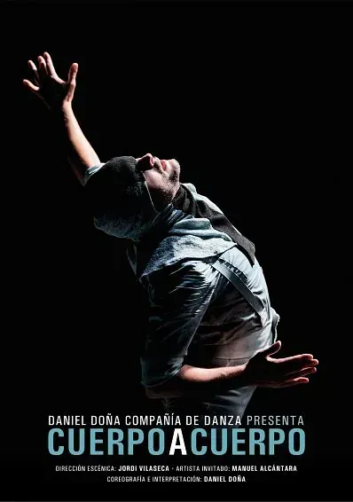 A poster for daniel dora company de danza presenta cuerpo a cuerpo