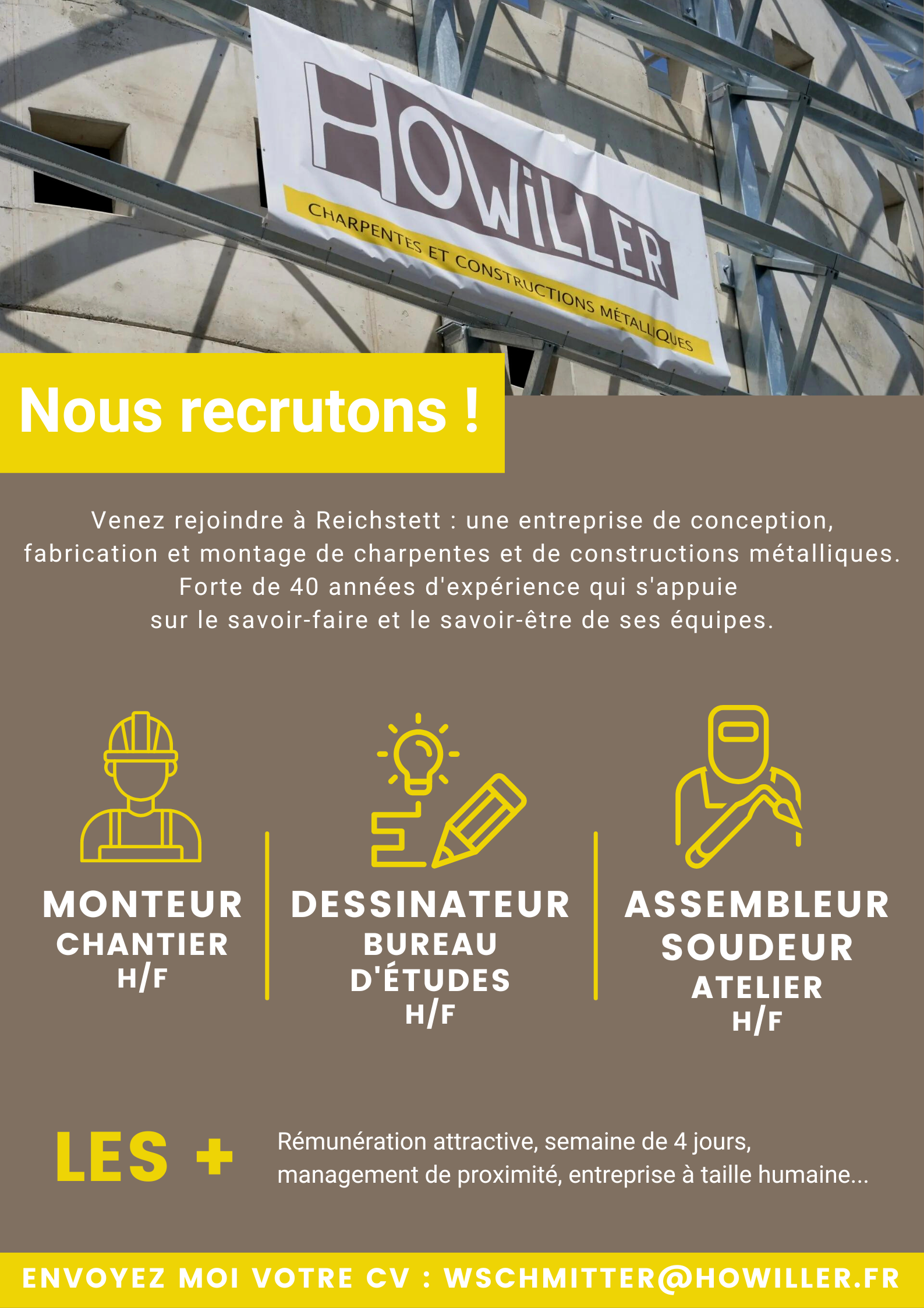 Les postes à pourvoir Les postes à pourvoir