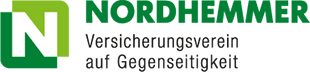 A green and white logo for nordhammer versicherungsverein auf gegenseitigkeit