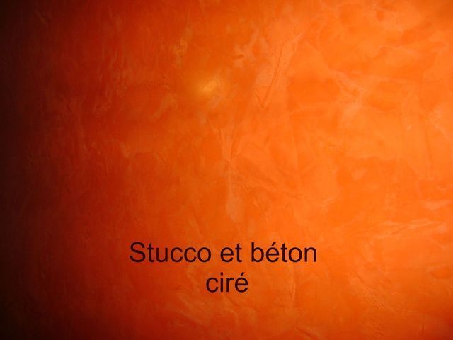 Stucco et béton ciré