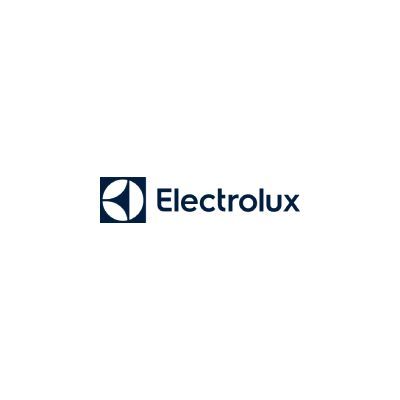 Le logo electrolux est sur fond blanc.