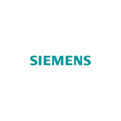 Le logo siemens est sur fond blanc.