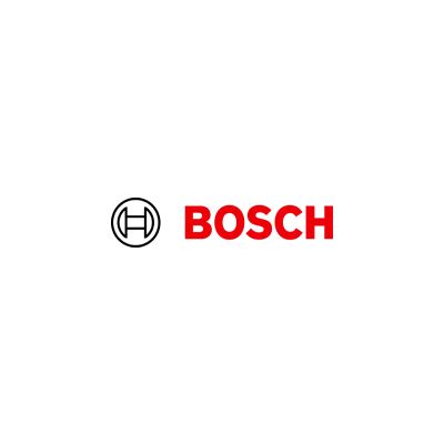Le logo bosch est rouge et noir sur fond blanc.