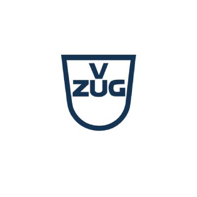 Un logo bleu avec le mot zug dans un bouclier sur fond blanc.