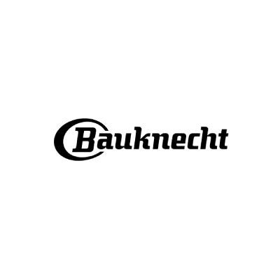 Le logo bauknecht est noir et blanc sur fond blanc.