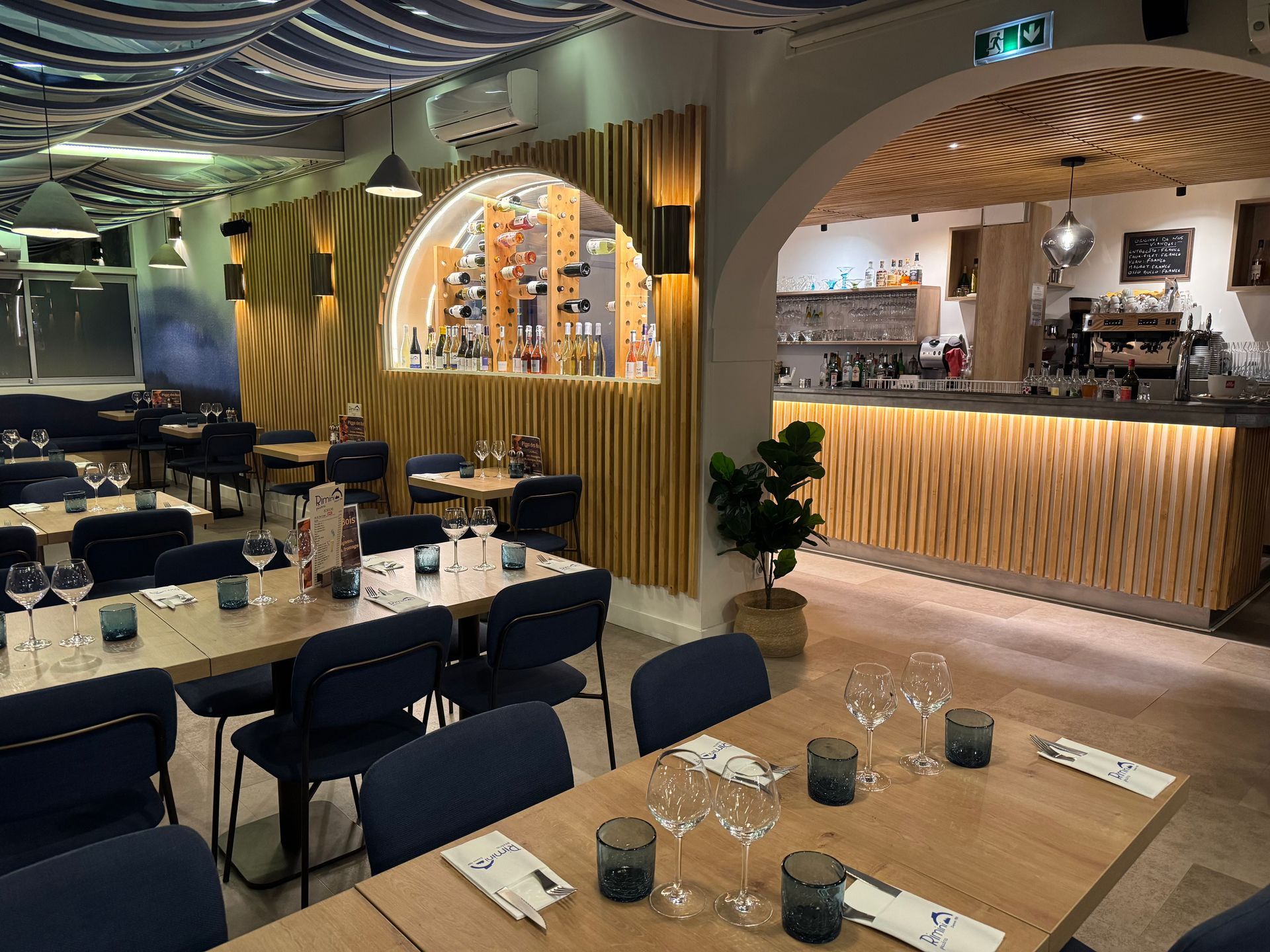 La salle de Pizzeria Rimini.