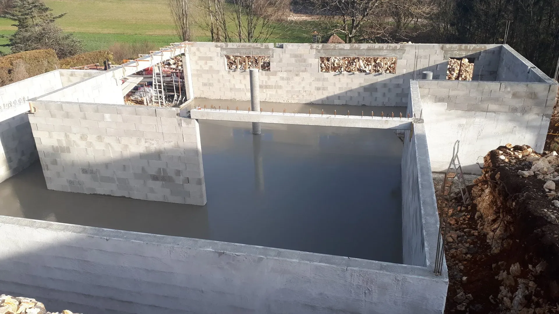 Fondation d'une maison