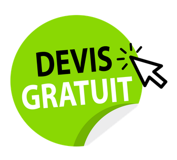 Pastille avec un curseur et écriture Devis Gratuit.