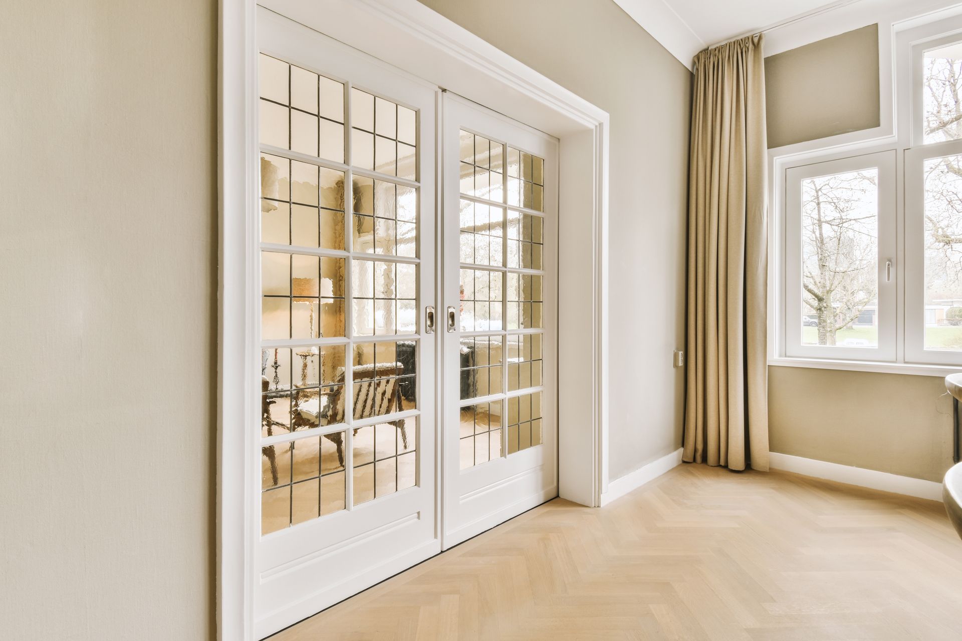 Portes coulissantes intérieures.