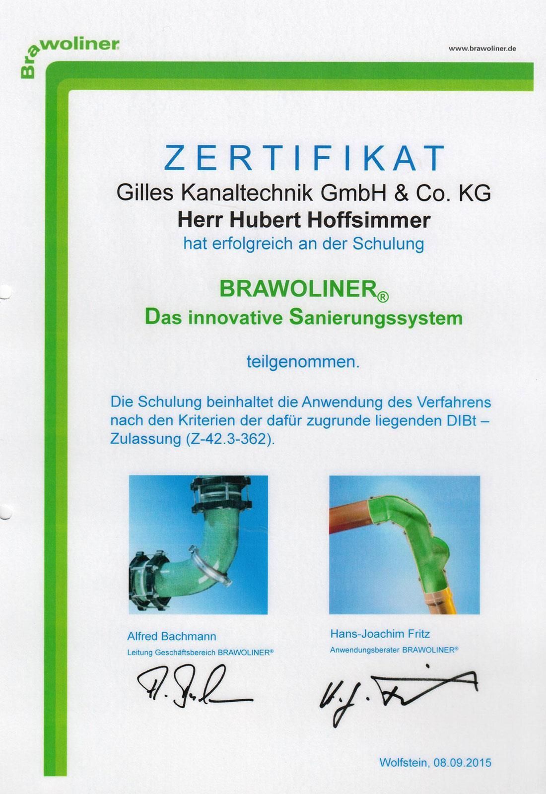 Ein Zertifikat mit der Aufschrift „Zertifikat“
