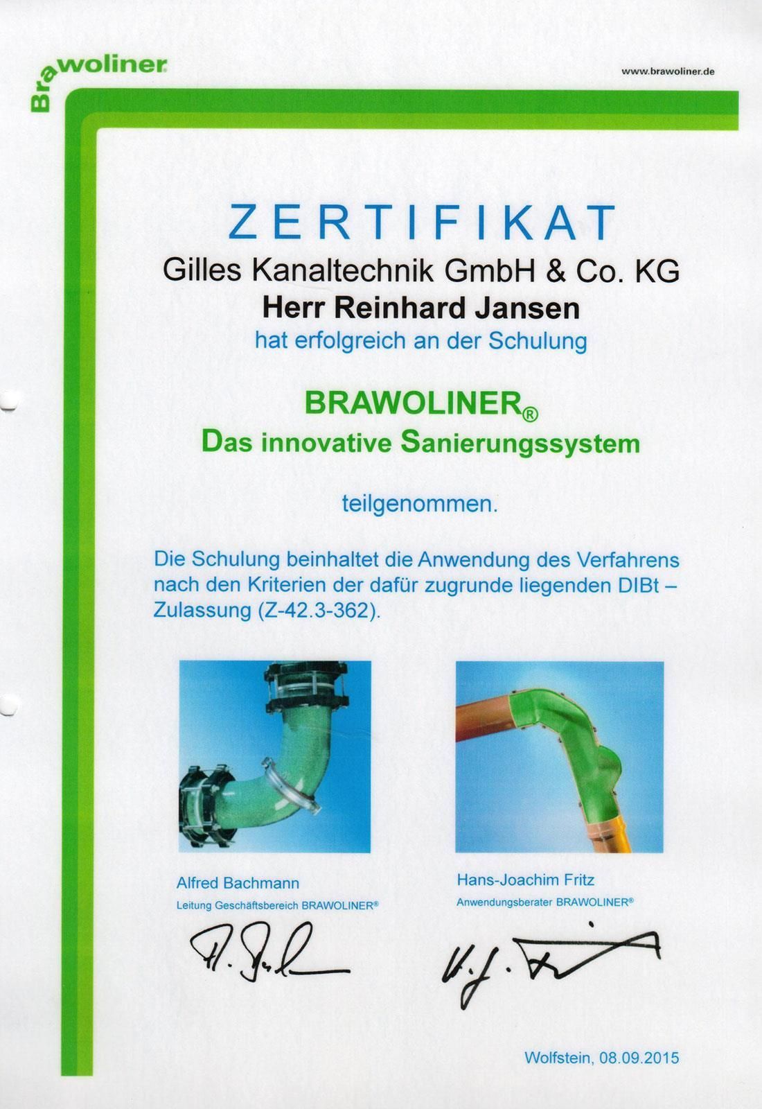 Ein Zertifikat mit der Aufschrift „Zertifikat“