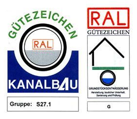 Zwei Schilder, auf einem steht ral