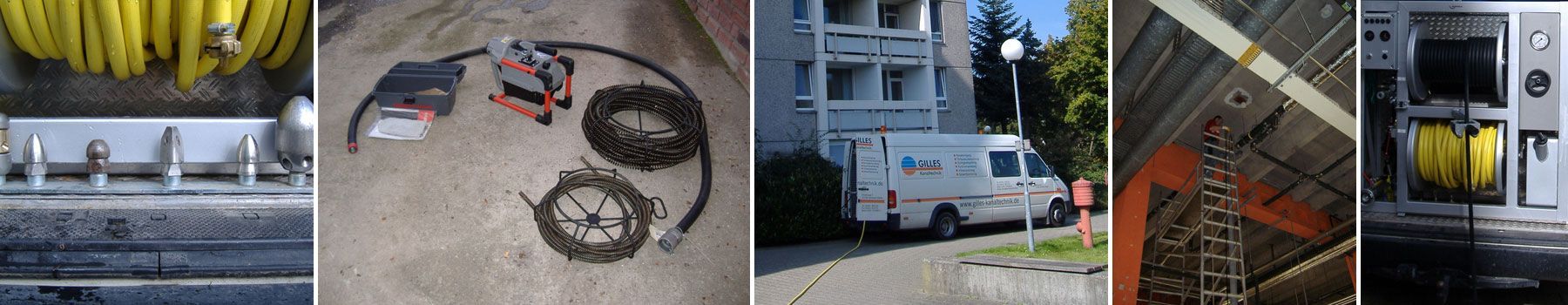 Eine Collage aus Bildern, darunter eine Zeichnung eines Gesichts auf einer Stange