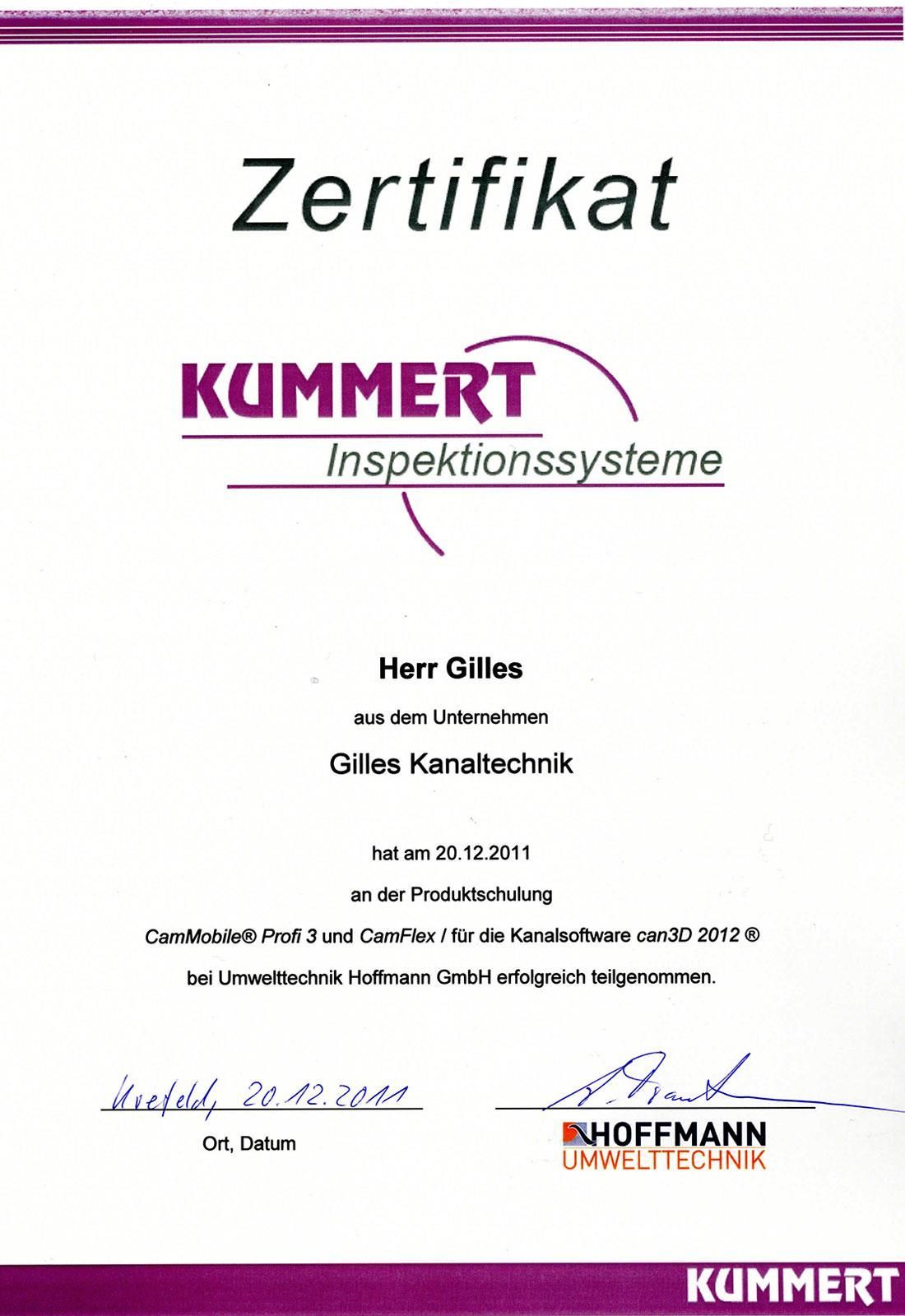 Ein Zertifikat mit der Aufschrift „Zertifikat“