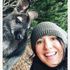 person and a kangaroo