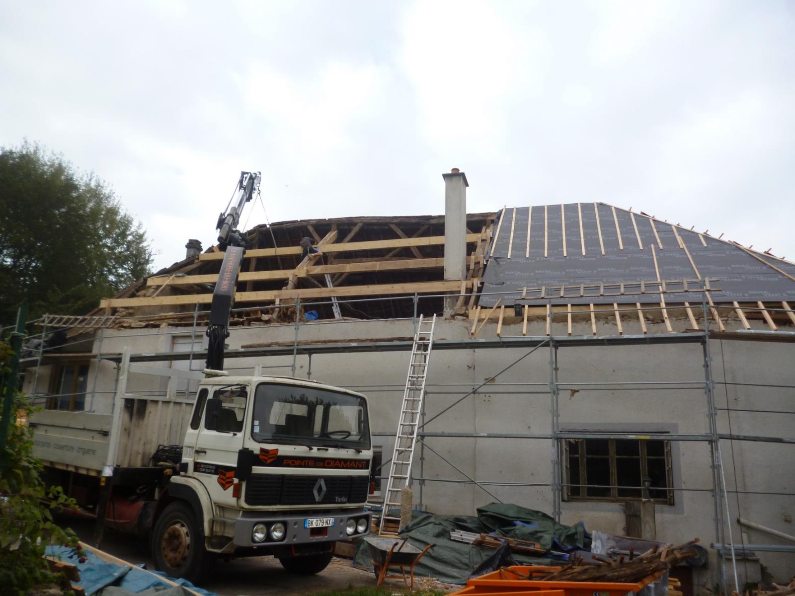 Toit en réfection Dammartin