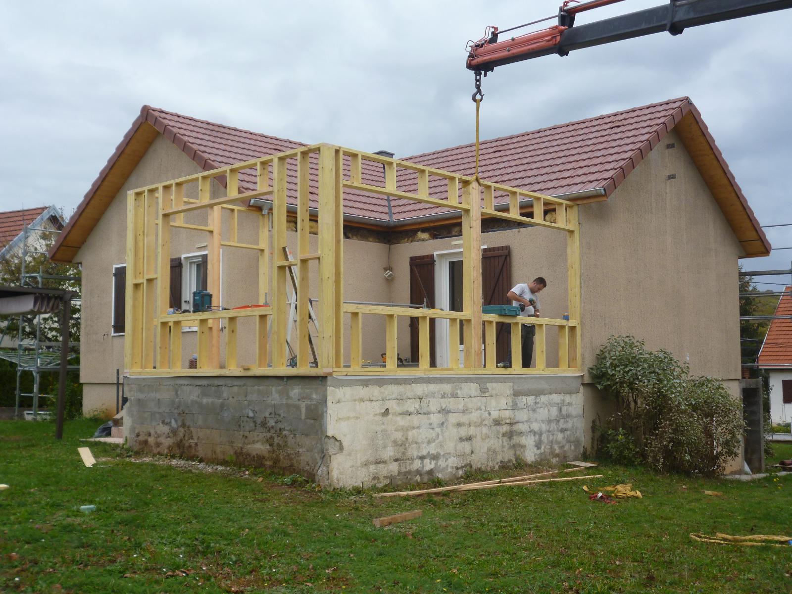 Extension en ossature bois