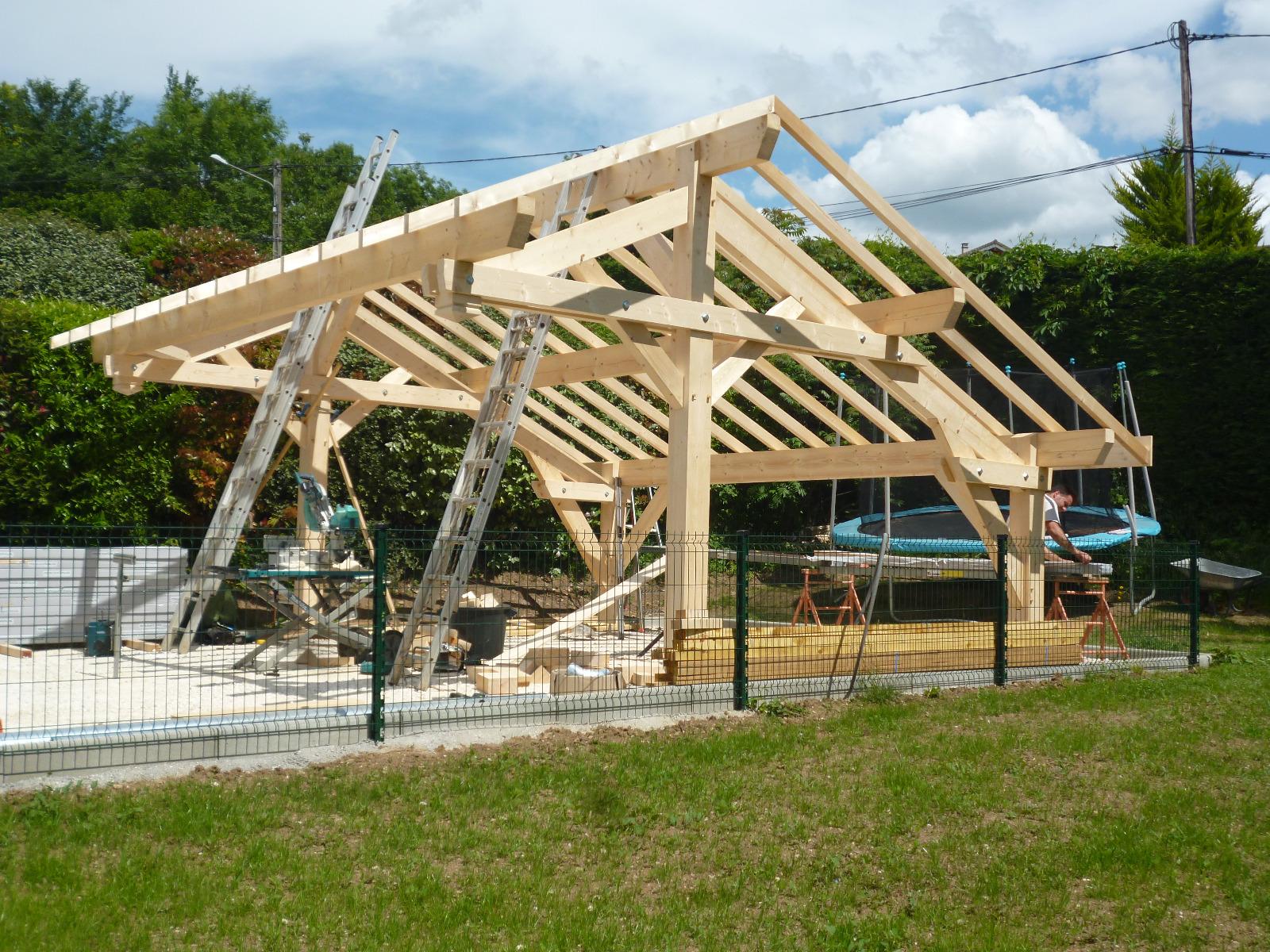 Charpente abris voiture