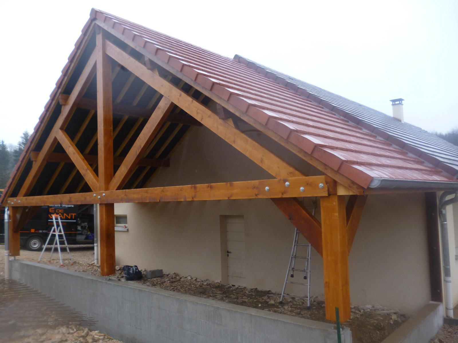 Abris voiture et bois étape 3