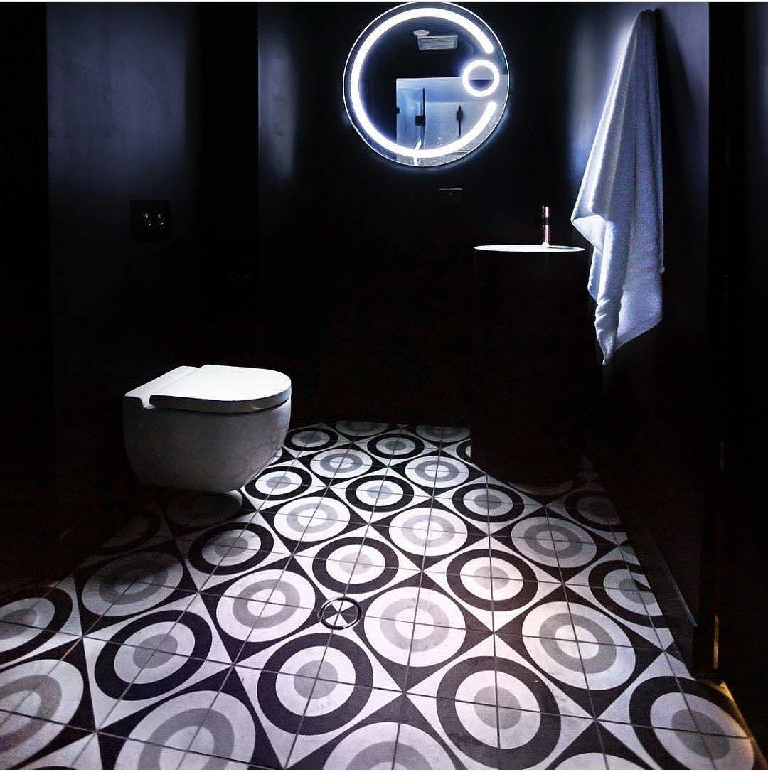 carrelage sol décoré