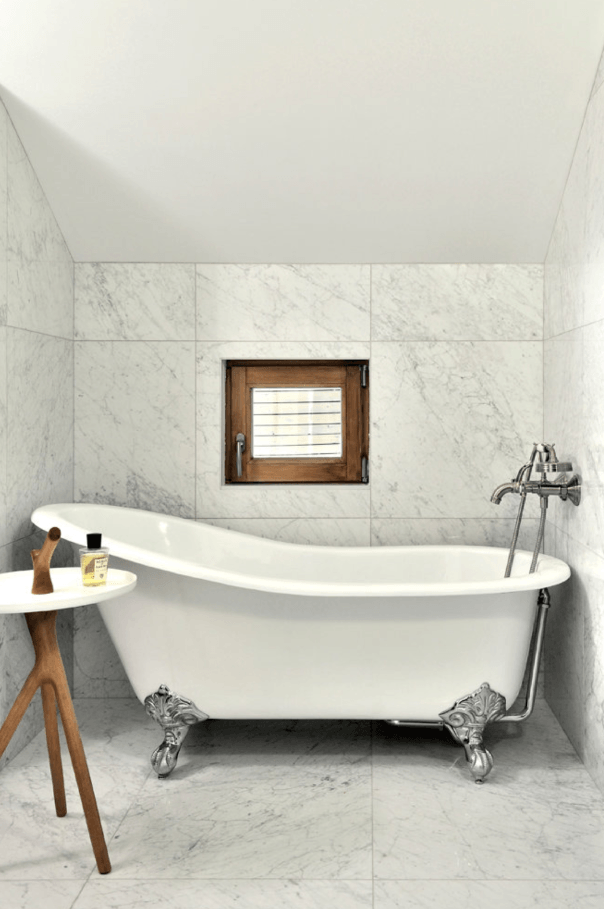 marbre de carrare salle de bains